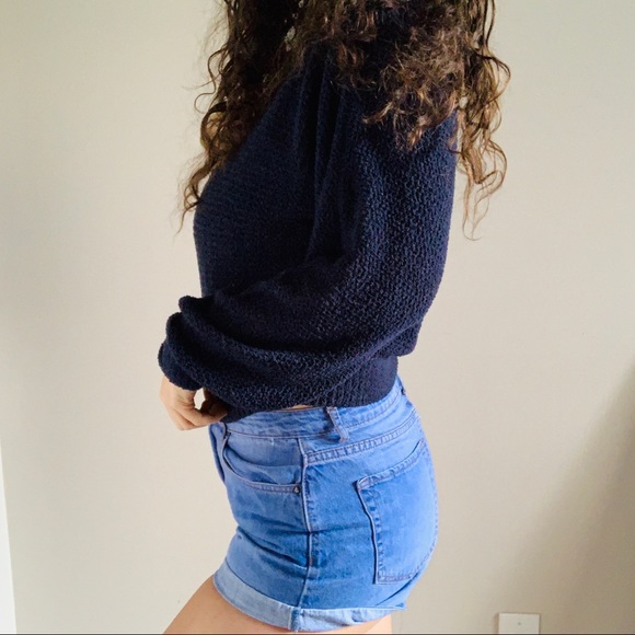 LA HEARTS NAVY MESH PULLOVER - Picture 3 of 5